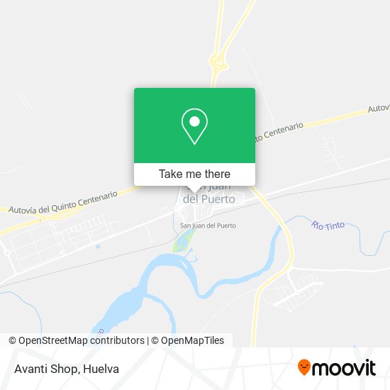 Avanti Shop map