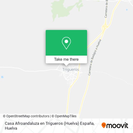 Casa Afroandaluza en Trigueros (Huelva) España map