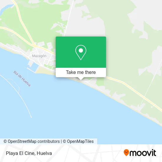 Playa El Cine map