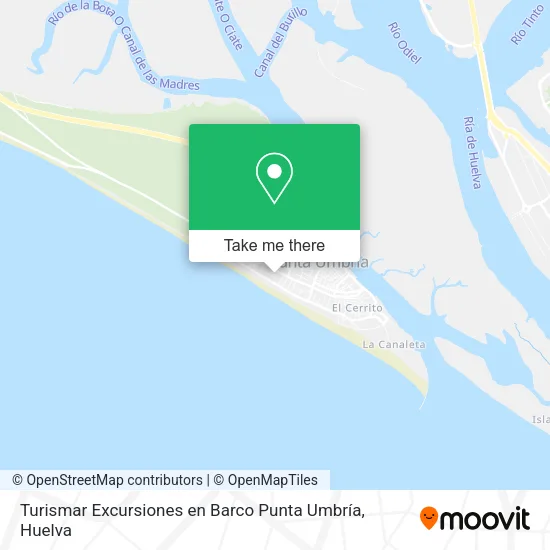 Turismar Excursiones en Barco Punta Umbría map