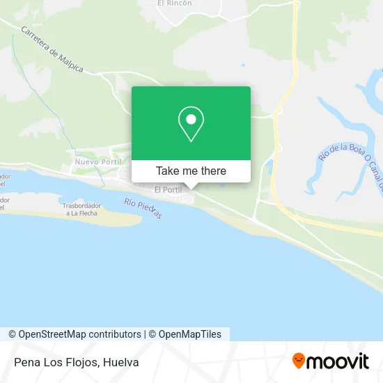 Pena Los Flojos map
