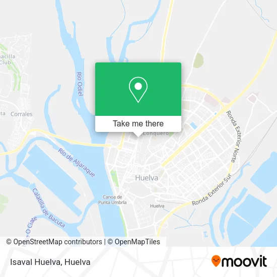 Isaval Huelva map