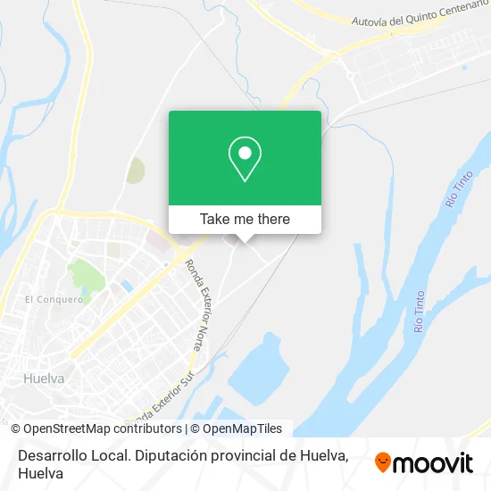 Desarrollo Local. Diputación provincial de Huelva map