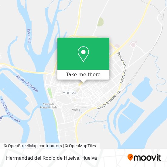 mapa Hermandad del Rocío de Huelva