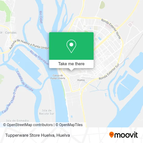 Tupperware Store Huelva map