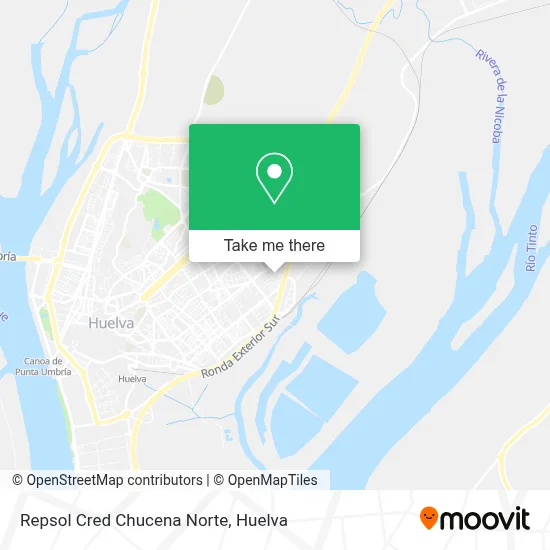 Repsol Cred Chucena Norte map