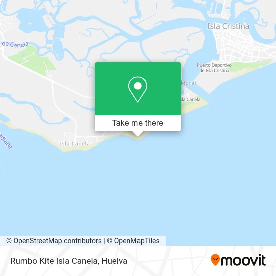 Rumbo Kite Isla Canela map