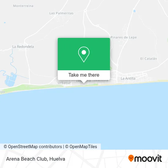Arena Beach Club map