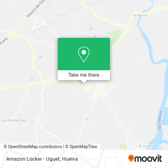 Amazon Locker - Uguet map