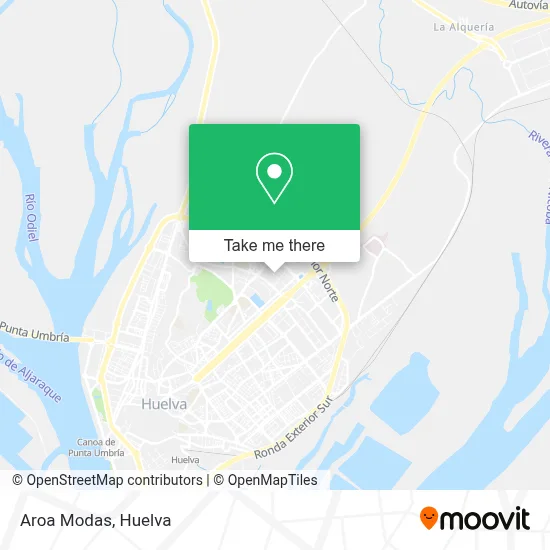 Aroa Modas map