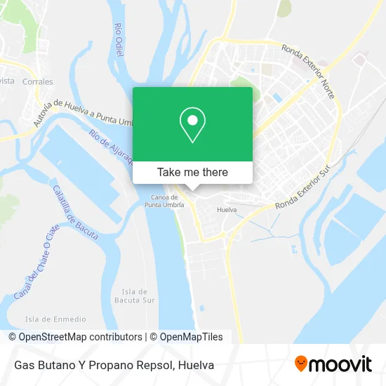 Gas Butano Y Propano Repsol map