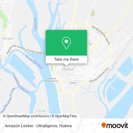 Amazon Locker - Ultraligeros map