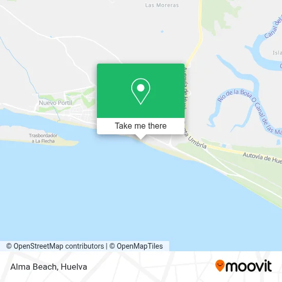Alma Beach map