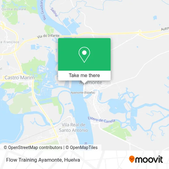 Flow Training Ayamonte map