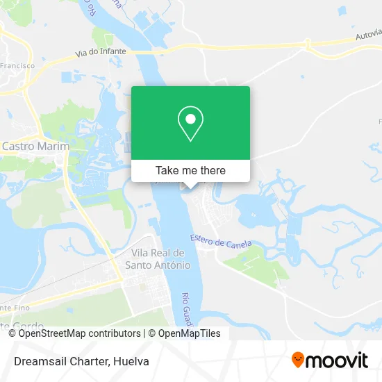 Dreamsail Charter map