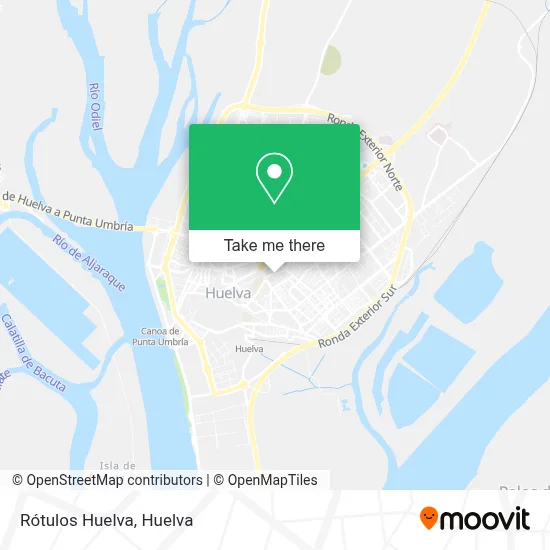 Rótulos Huelva map