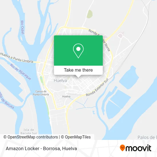 Amazon Locker - Borrosa map
