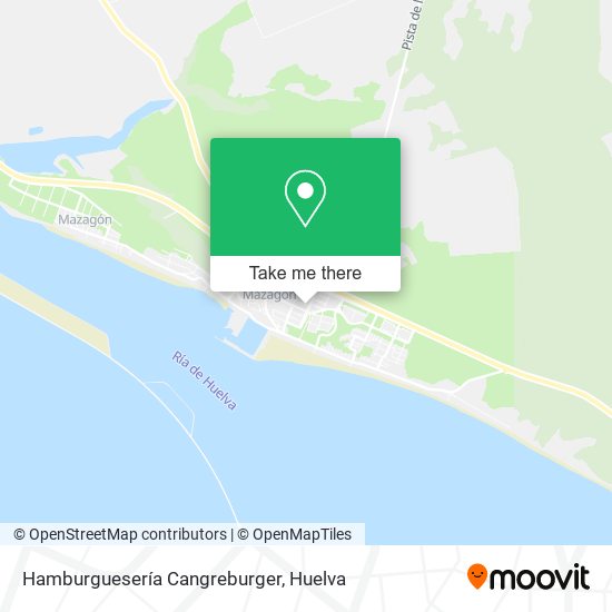 mapa Hamburguesería Cangreburger