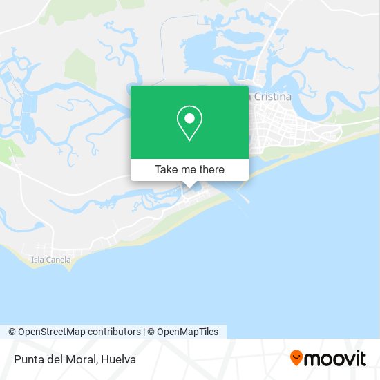 Punta del Moral map