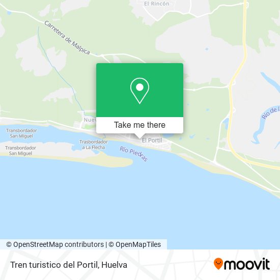 Tren turistico del Portil map