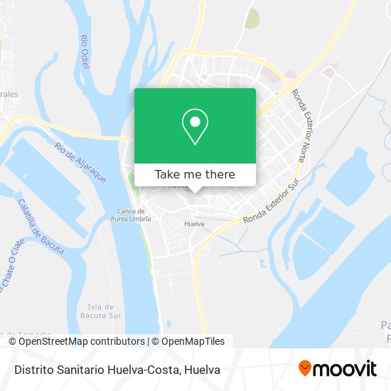 mapa Distrito Sanitario Huelva-Costa