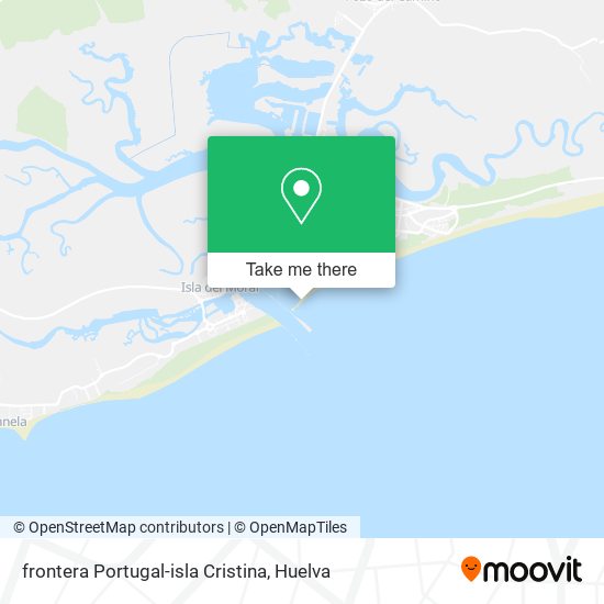 frontera Portugal-isla Cristina map