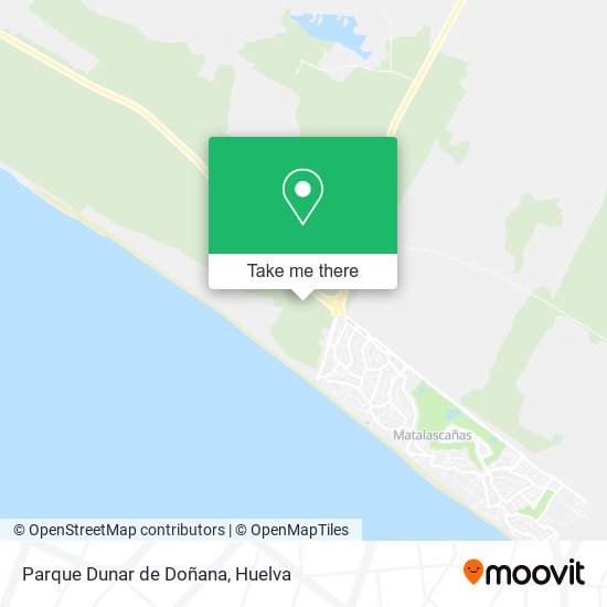 Parque Dunar de Doñana map