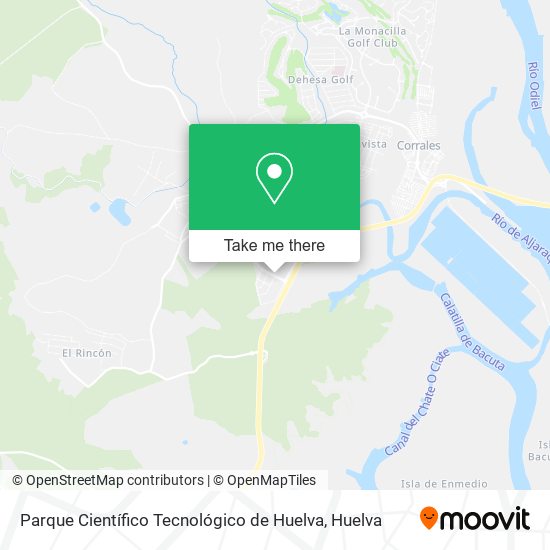 Parque Científico Tecnológico de Huelva map