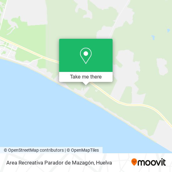 Area Recreativa Parador de Mazagón map