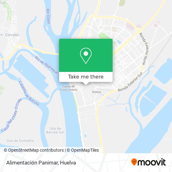 Alimentación Panimar map