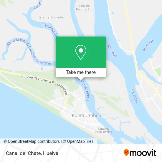 mapa Canal del Chate