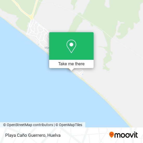 Playa Caño Guerrero map