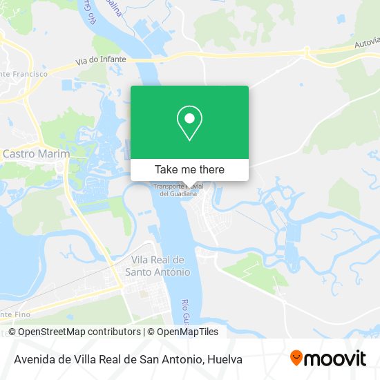 mapa Avenida de Villa Real de San Antonio