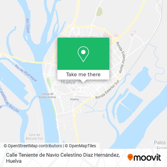 mapa Calle Teniente de Navío Celestino Diaz Hernández