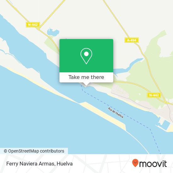 Ferry Naviera Armas map