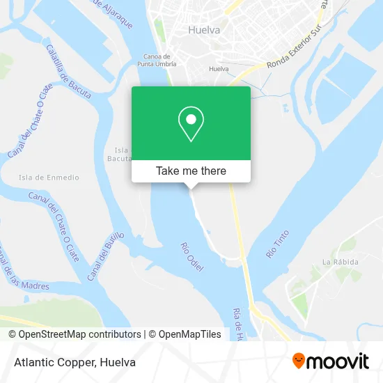 mapa Atlantic Copper
