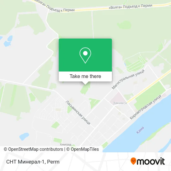 СНТ Минерал-1 map