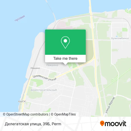 Делегатская улица, 39Б map