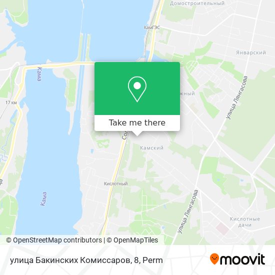 улица Бакинских Комиссаров, 8 map