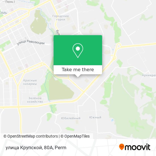 улица Крупской, 80А map