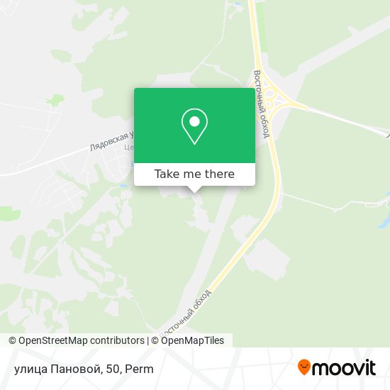 улица Пановой, 50 map