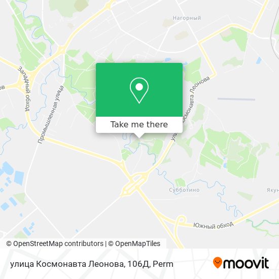 улица Космонавта Леонова, 106Д map