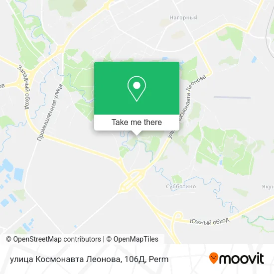 улица Космонавта Леонова, 106Д map