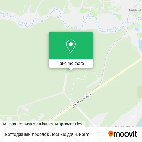 коттеджный посёлок Лесные дачи map