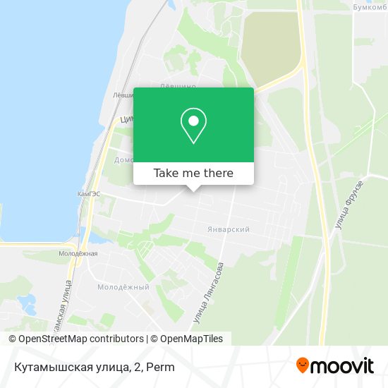 Кутамышская улица, 2 map