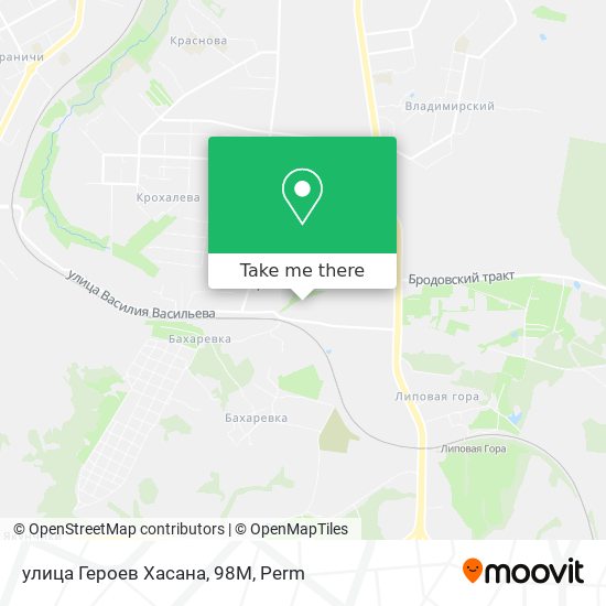 улица Героев Хасана, 98М map