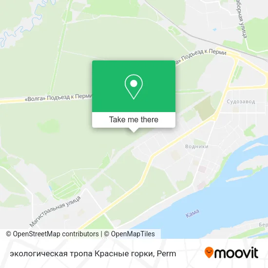 экологическая тропа Красные горки map