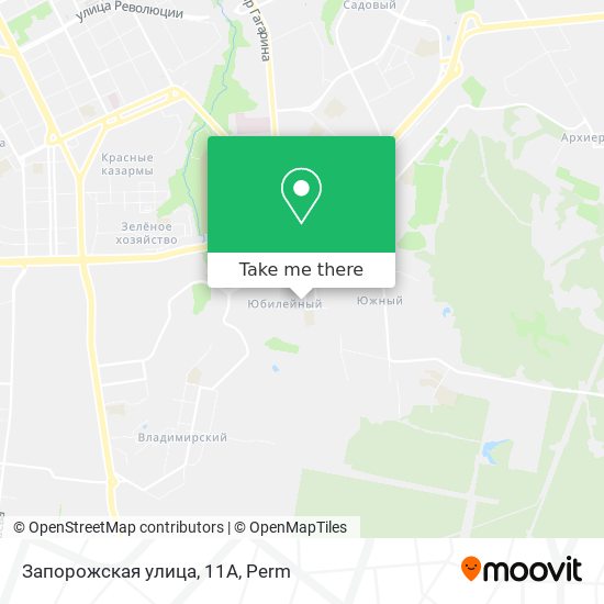 Запорожская улица, 11А map