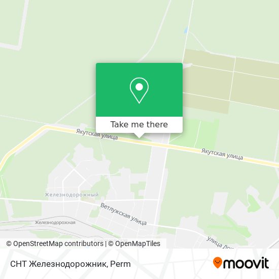 СНТ Железнодорожник map