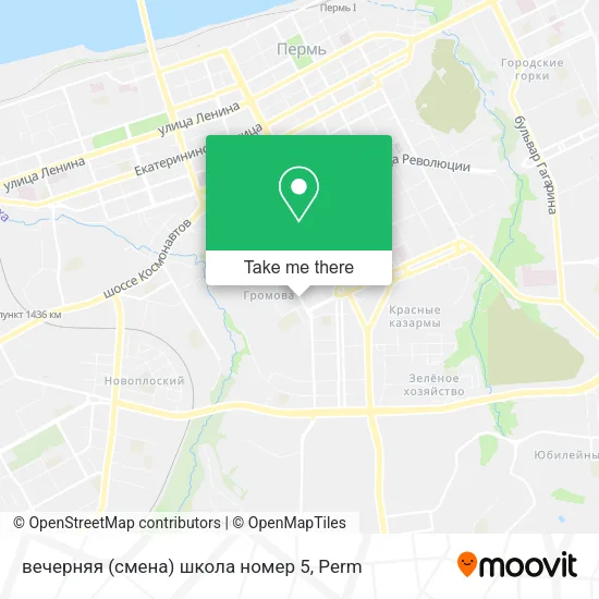 вечерняя (смена) школа номер 5 map